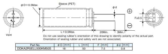 Chemi-Con DKA Electric Double Layer Capacitor